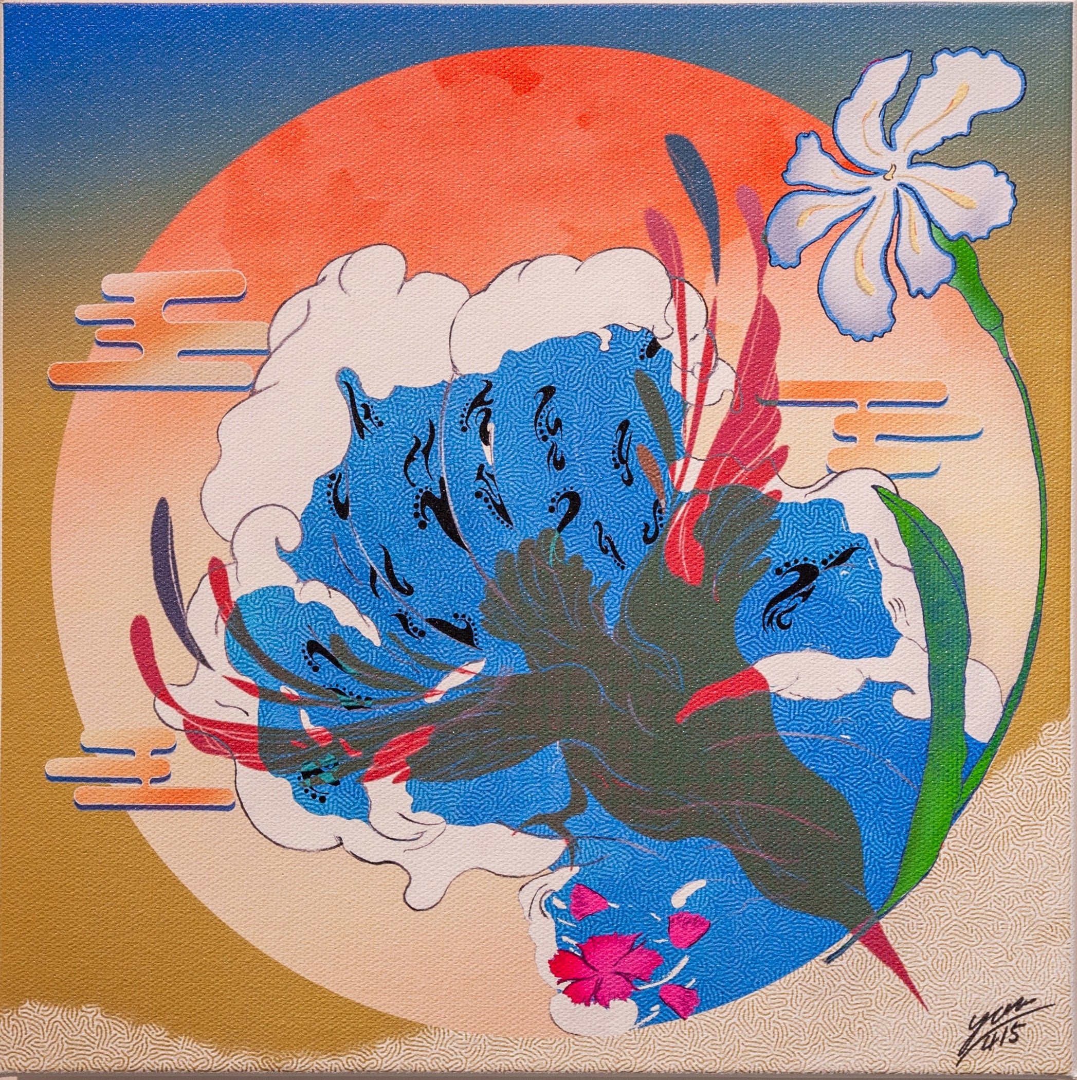 キャンバス プリントアート 博多祇園山笠 インテリア 額付き 絵画