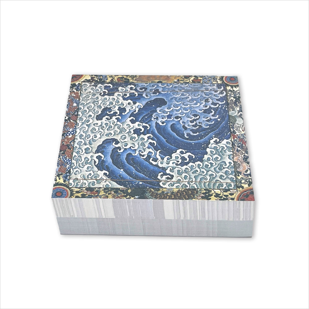 ブロックメモ「怒濤図」男浪・女浪 メモパッド – Shop of Hokusai