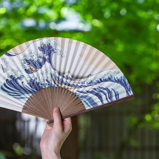 扇子「神奈川沖浪裏」 – Shop of Hokusai ｜ 北斎館ネットショップ
