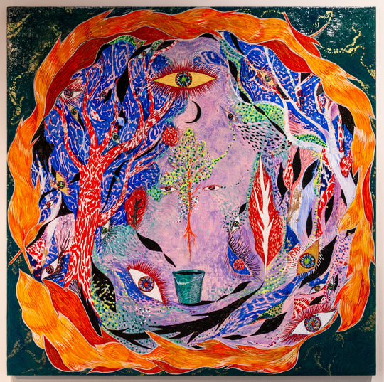 【ガラリShowcase】田村正樹「モリノメ」（東町祭屋台天井絵・鳳凰）