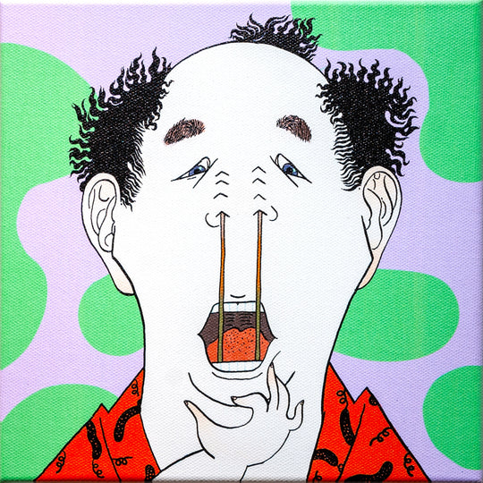 【ガラリshowcase】いけがみのりえ　キャンバスプリント「百面相Ⅰ」