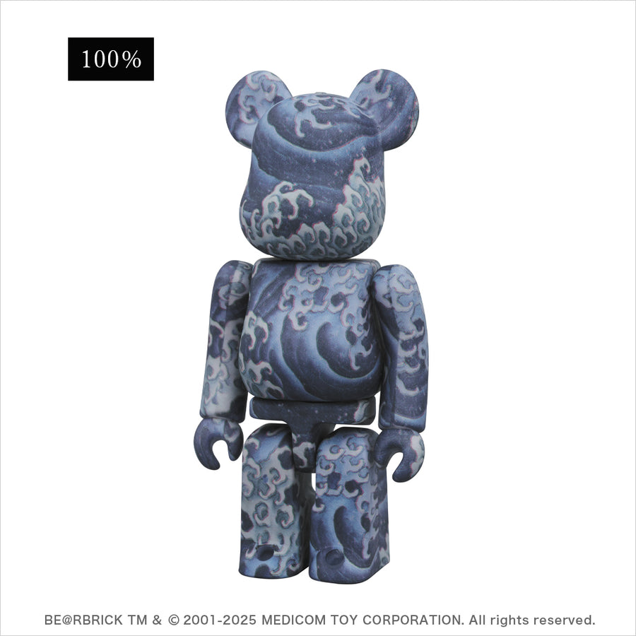 BE@RBRICK（ベアブリック）葛飾北斎 上町祭屋台天井絵「怒濤図 男浪」100％ & 400％