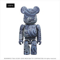 BE@RBRICK（ベアブリック）葛飾北斎 上町祭屋台天井絵「怒濤図