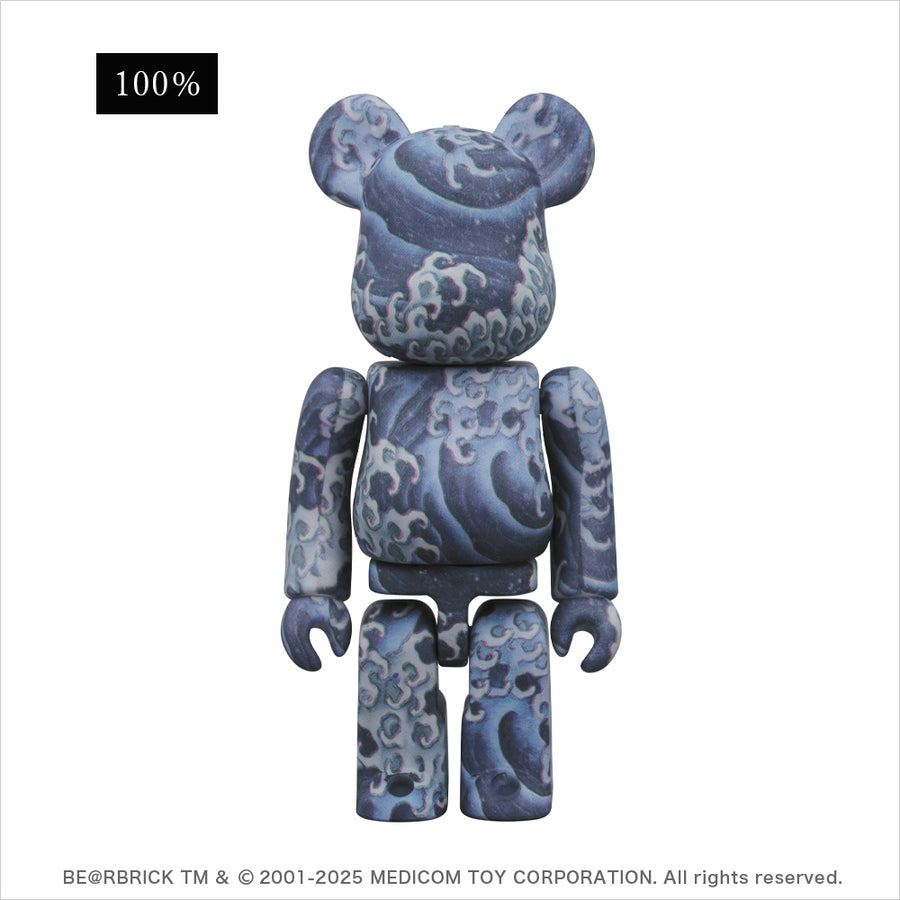 BE@RBRICK（ベアブリック）葛飾北斎 上町祭屋台天井絵「怒濤図 男浪」100％ & 400％