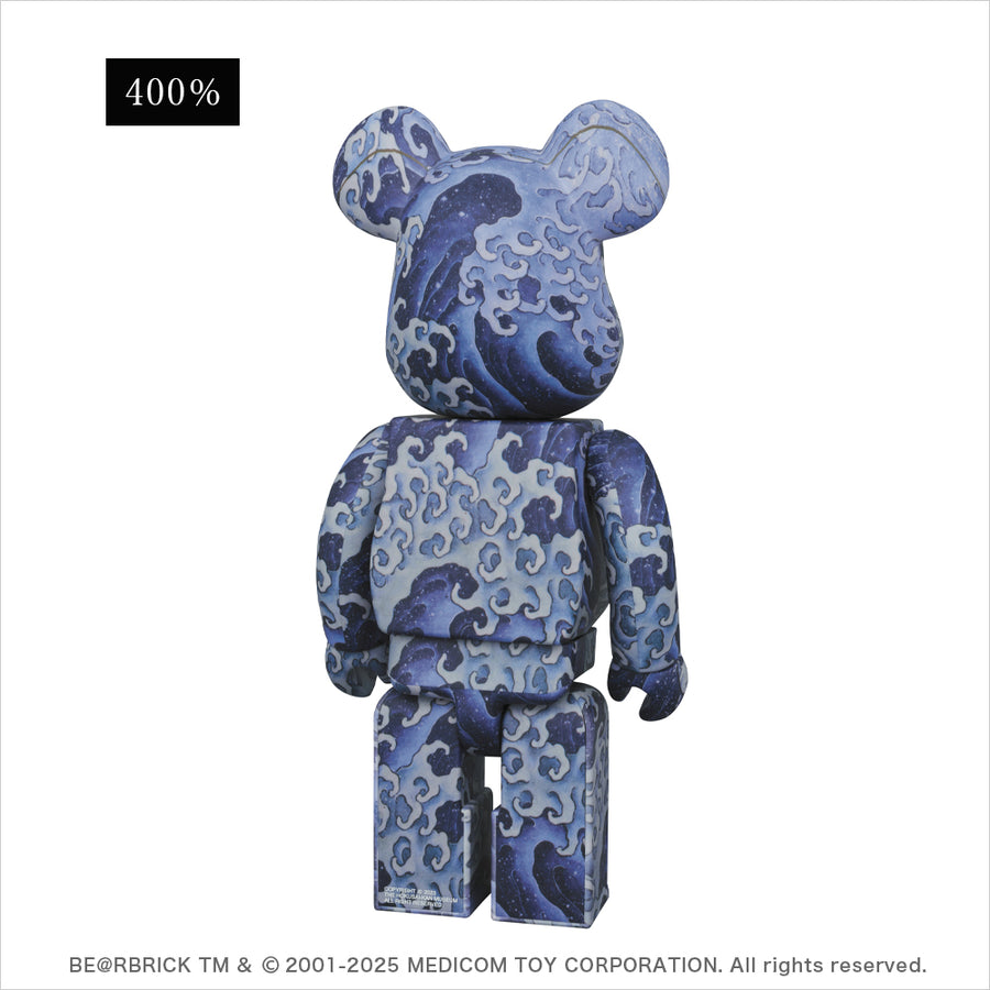 BE@RBRICK（ベアブリック）葛飾北斎 上町祭屋台天井絵「怒濤図 男浪」100％ & 400％