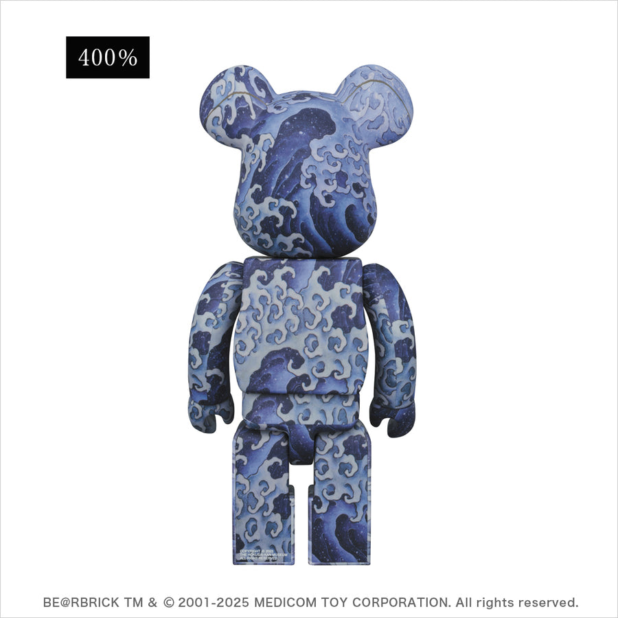 BE@RBRICK（ベアブリック）葛飾北斎 上町祭屋台天井絵「怒濤図 男浪」100％ & 400％