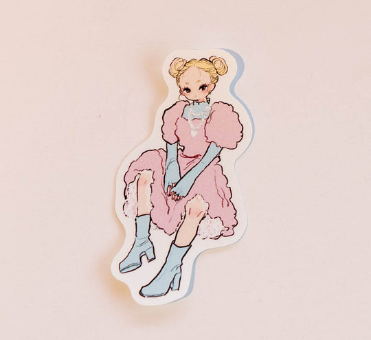 【ガラリShowcase】mahoshi ステッカー「擬人化×サブカルファッション_ポップちゃん」