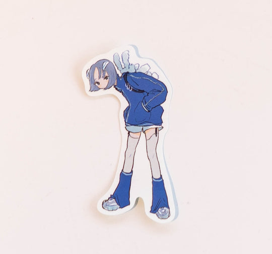 【ガラリShowcase】mahoshi ステッカー「擬人化×サブカルファッション_サイバーちゃん」