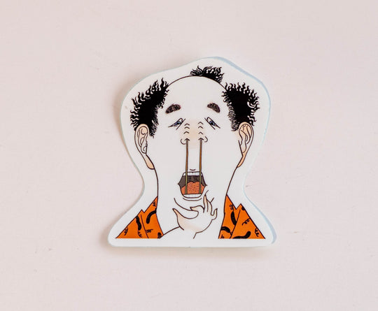 【ガラリshowcase】いけがみのりえ　ステッカー「百面相Ⅰ」