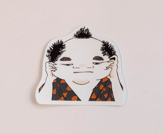 【ガラリshowcase】いけがみのりえ　ステッカー「百面相Ⅱ」