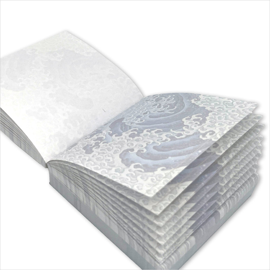 ブロックメモ「怒濤図」男浪・女浪 メモパッド