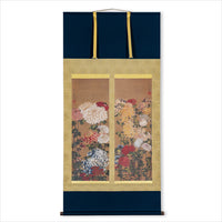 美品 掛け軸 葛飾北斎筆「菊」印刷 認定書付 かけ軸「菊」 – Shop of Hokusai ｜ 北斎館ネットショップ