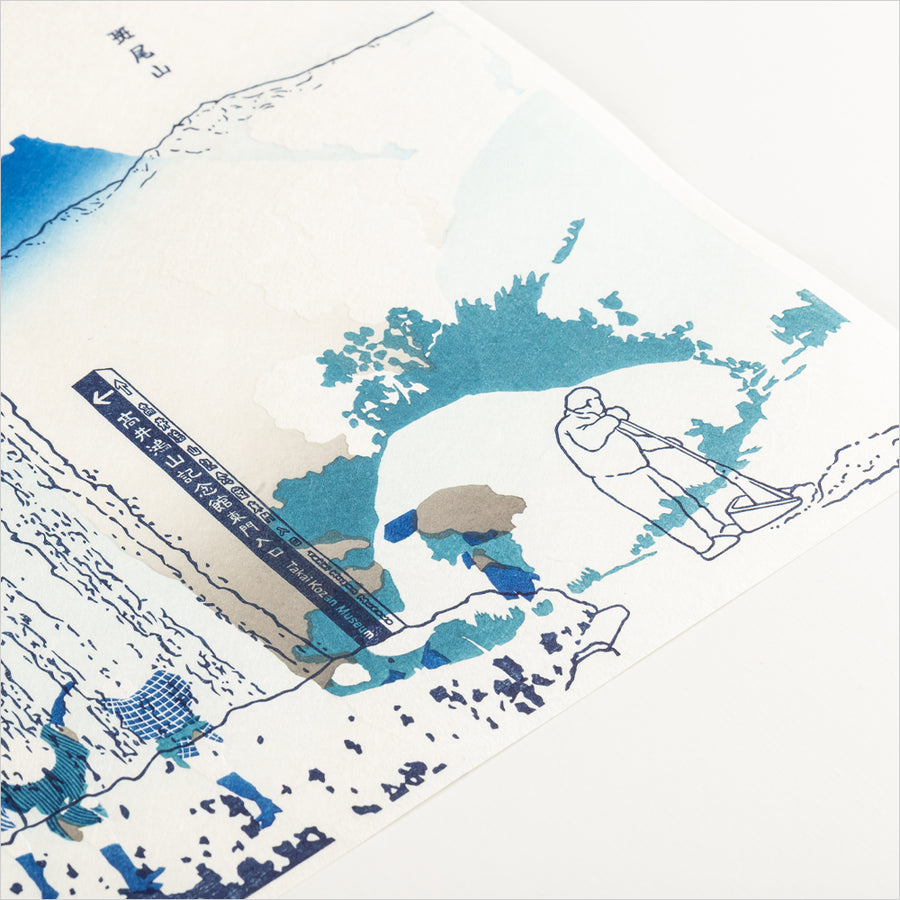 版画 北斎vs福田美蘭展「北信五岳 信州小布施町（ほくしんごがくしん