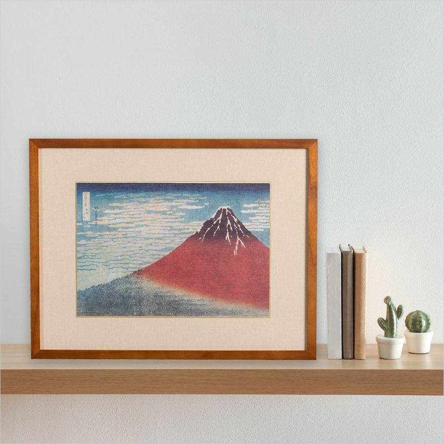 あす楽対応】 富士山、赤富士、縁起富士、和室絵画、和室額、和室飾り 