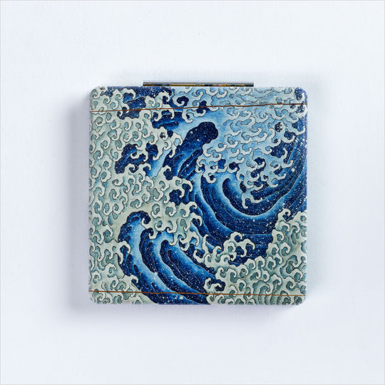 折りたたみ式 コンパクトミラー 二面鏡「上町祭屋台天井絵 男浪」