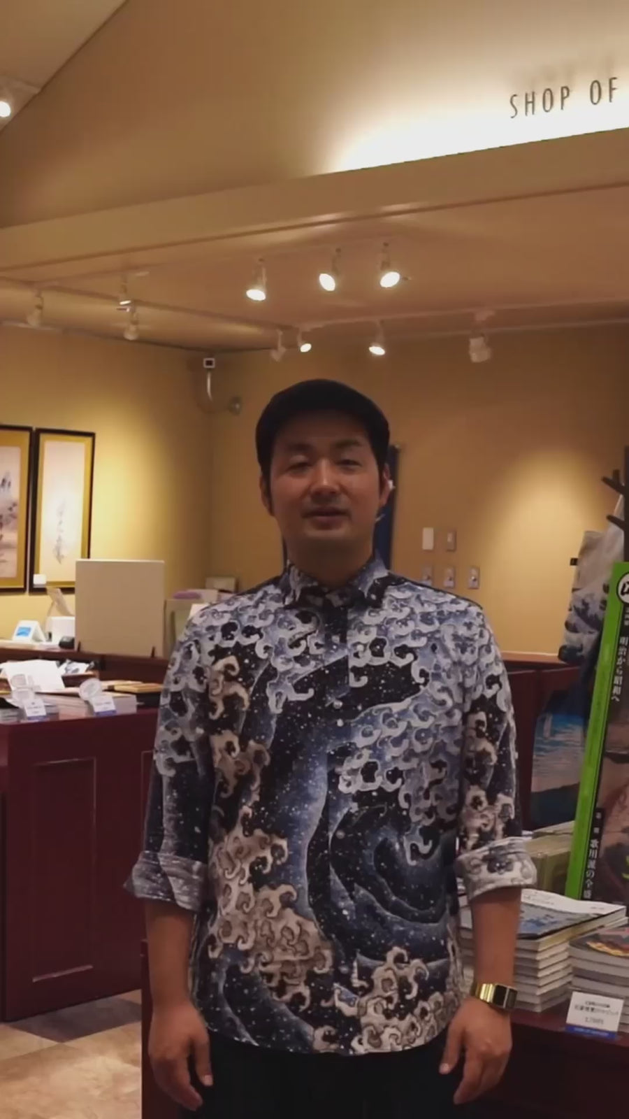 BEDWIN＆THE HEARTBREAKERS　「上町祭屋台天井絵 男浪」ロングTシャツ