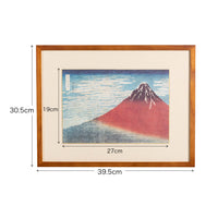 赤富士 色紙サイズ 油絵額付き 原画一点もの 額色紙「赤富士」 – Shop of Hokusai | 北斎館ネットショップ