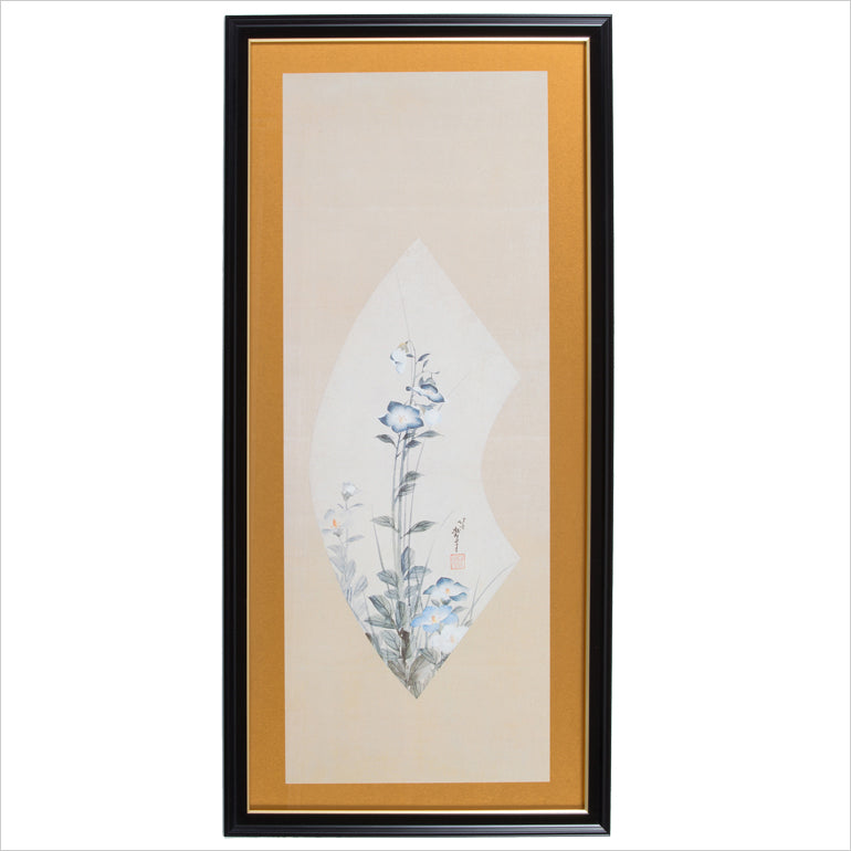 新品　葛飾北斎 桔梗　額入り　浮世絵　日本画　HOKUSAI 桔梗図　植物画 額絵「桔梗（ききょう）」 – Shop of Hokusai ｜ 北斎館ネットショップ