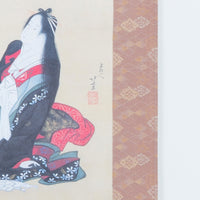 掛軸　美人画　二重箱　武藤嘉亭　絹本　値下げ可能です　真贋不明 かけ軸「二美人（にびじん）」 – Shop of Hokusai ｜ 北斎館