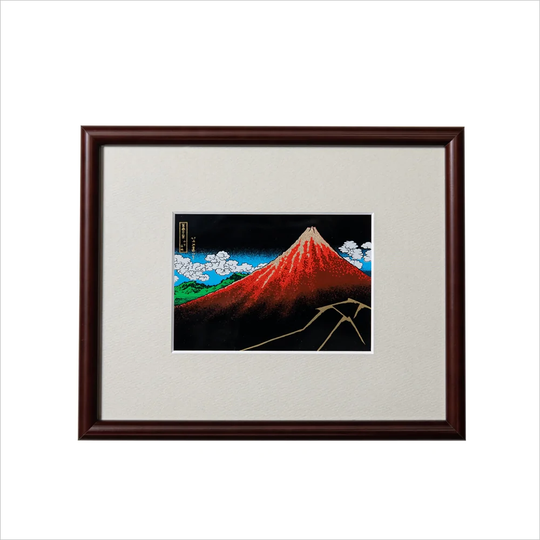 額入り金蒔絵「山下白雨」